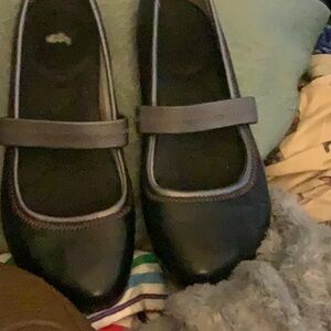 Hush Puppies Women's Bronze Brown leather Mary Janes Flats